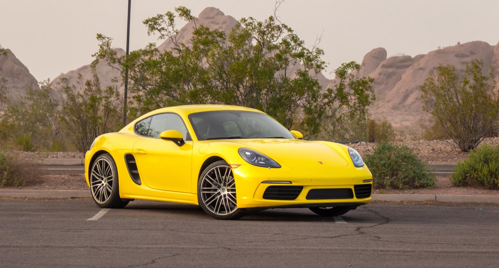 Top Shine Fleet's yellow 2018 Porsche 718 Cayman in Phoenix